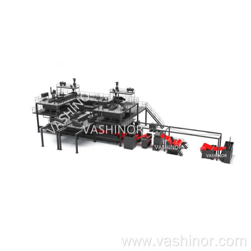 SMMS PP material non woven fabric making line